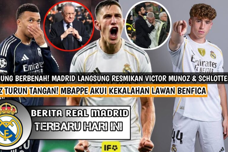 KALAH DARI BENFICA❗Madrid Resmikan Penyerang & Bek Victor Munoz & Schlotterbeck✅Perez Turun Tangan😍
