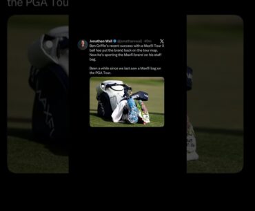 Ben Griffin | Maxfli Golf Sponsorship | #golf #zachriddlegolf #progolf #maxfli #golfball #bengriffin