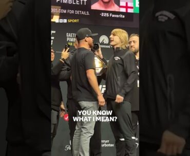 'You looked like a question mark!' 🤣 Paddy Pimblett and Justin Gaethje face off! #shorts #mma
