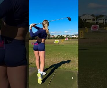 Amazing Golf Swing you need to see | Golf Girl awesome swing | Golf shorts | Antonia Harley
