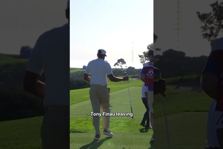 No ankles were harmed in the making of this Tony Finau ace 😂