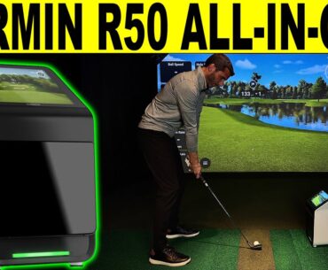 Garmin R50 Review: Unboxing, Setup, & Shots (All-In-One Golf Simulator)