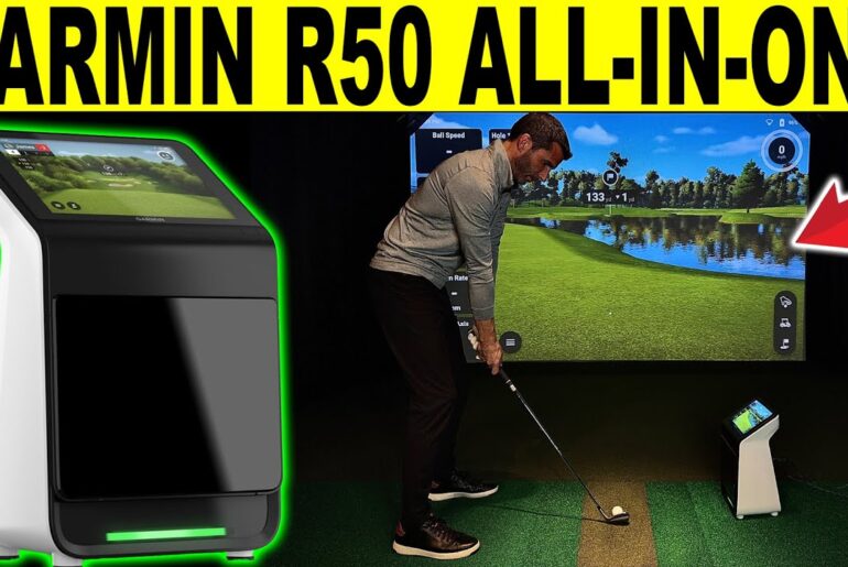 Garmin R50 Review: Unboxing, Setup, & Shots (All-In-One Golf Simulator)