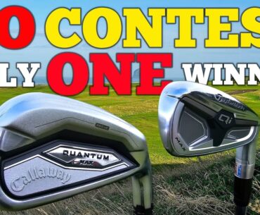 CALLAWAY QUANTUM IRON V TAYLORMADE QI 4D IRON - NO CONTEST ONLY ONE WINNER