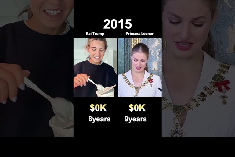 Compare Princess Leonor and Kai Trump' Net Worth!#usa #funny