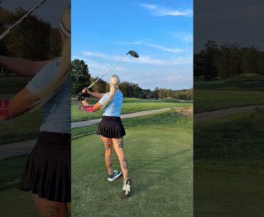 Amazing Golf Swing you need to see | Golf Girl awesome swing | Golf shorts | Sigita