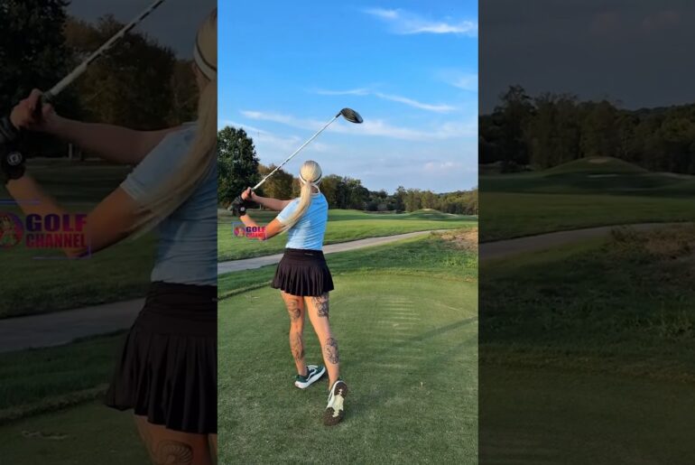 Amazing Golf Swing you need to see | Golf Girl awesome swing | Golf shorts | Sigita