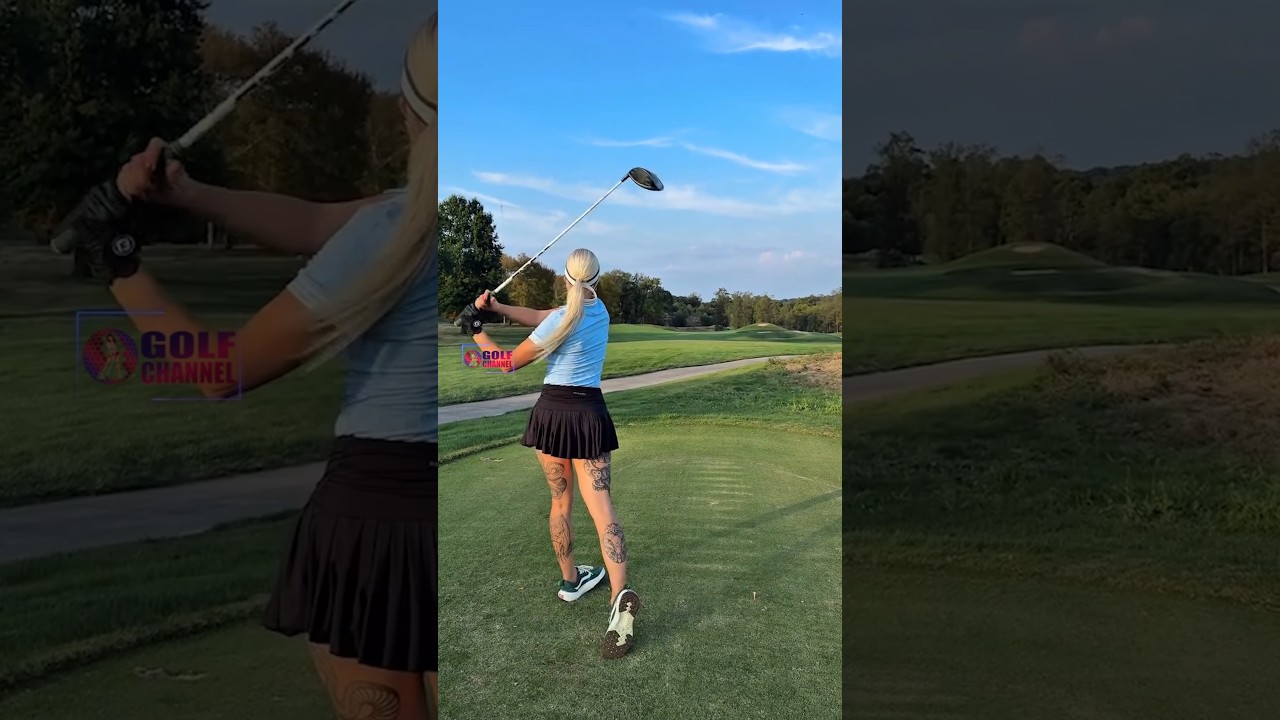 Amazing Golf Swing you need to see | Golf Girl awesome swing | Golf shorts | Sigita Amazing Golf Swing you need to see | Golf Girl awesome swing | Golf shorts | Sigita