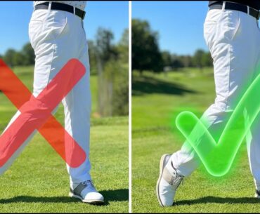 Leaving Your Weight Back: The "Knee Pinch" Golf Swing Finish