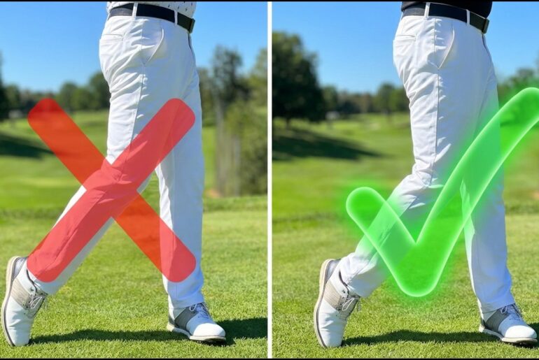 Leaving Your Weight Back: The "Knee Pinch" Golf Swing Finish