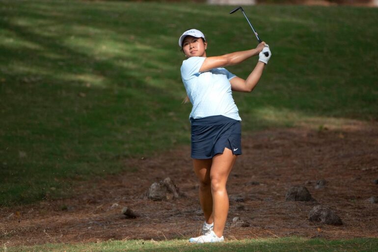 Chapel Hill, NC – Oct 18: NCAA Women's Golf - Ruth’s Chris Tar Heel Invitational - Second Round at UNC Finley Golf Course in Chapel Hill, NC on October 18, 2025. (Credit: Andy Mead/YCJ)