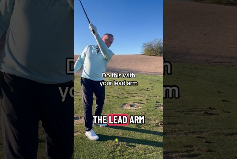 Key Lead Arm move for golfers over 50. #golfswing #golftechnique #swingtips #golf