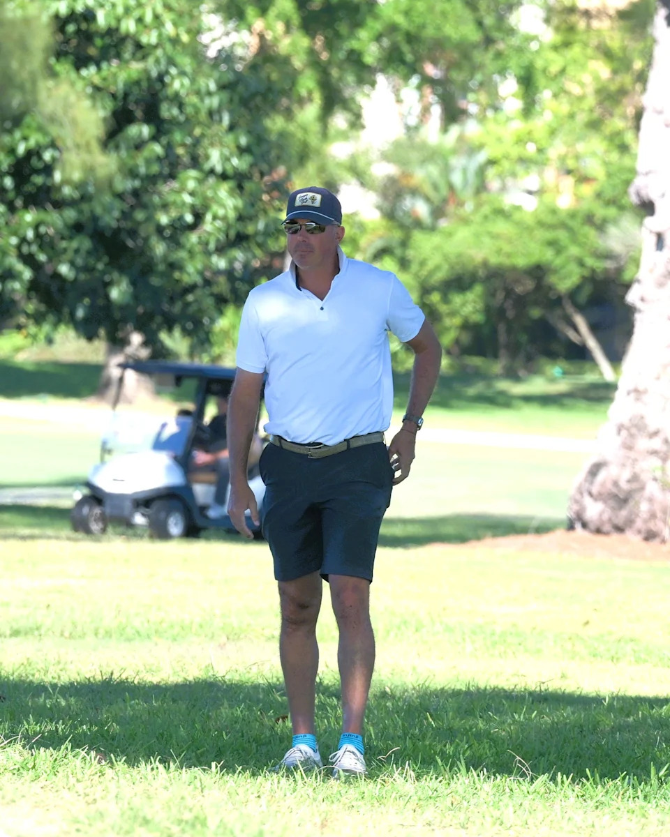 Matt Kuchar watches on as his son, Cameron Kuchar, plays during the Junior Orange Bowl at the Biltmore Golf Course on Jan. 3, 2026.