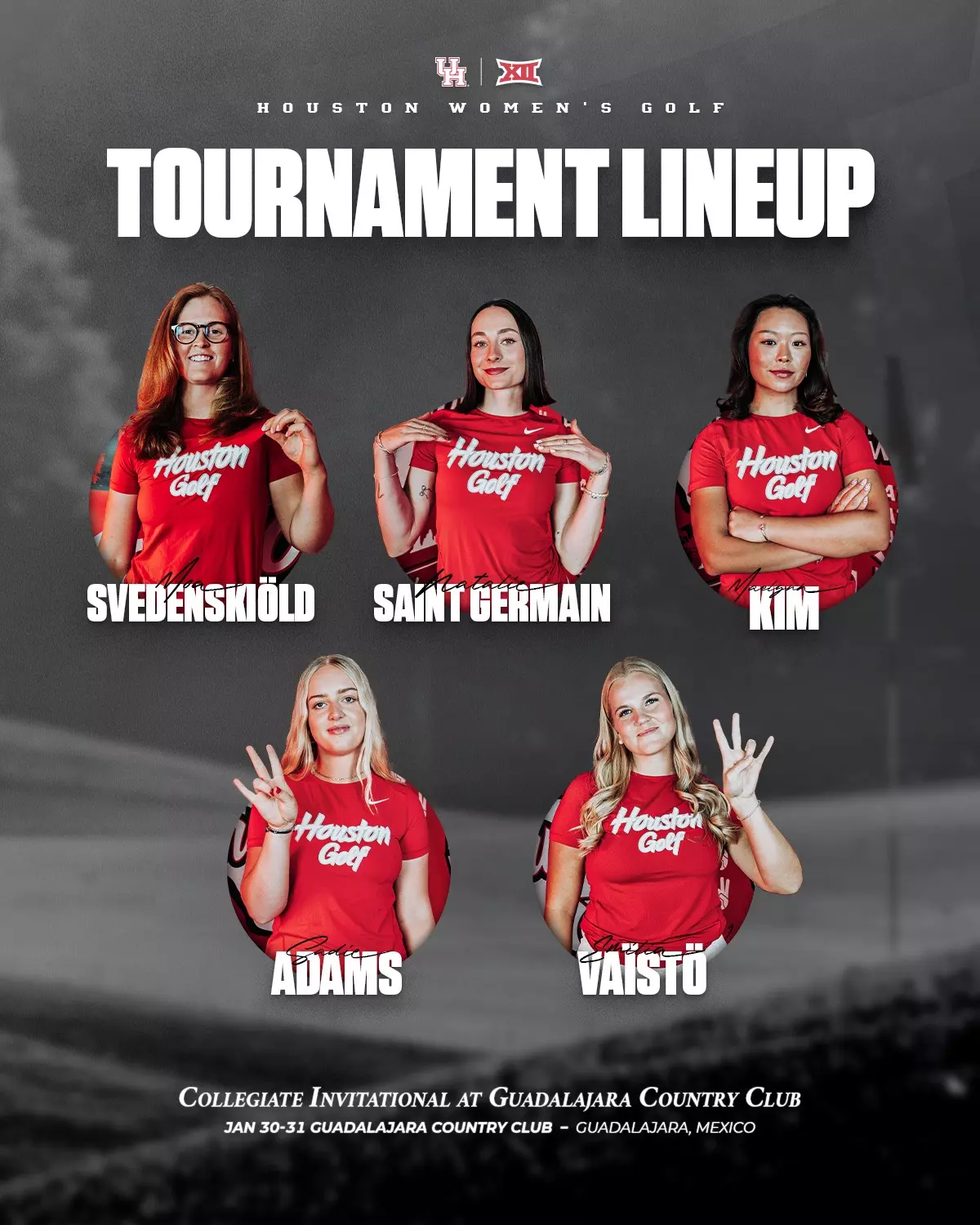 Lineup, Collegiate Invitational at Guadalajara Country Club