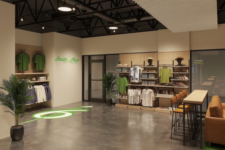 Inside 9 Golf features climate-controlled, indoor golf simulators, meeting rooms, lockers, memberships and more. (Courtesy Inside 9 Golf)