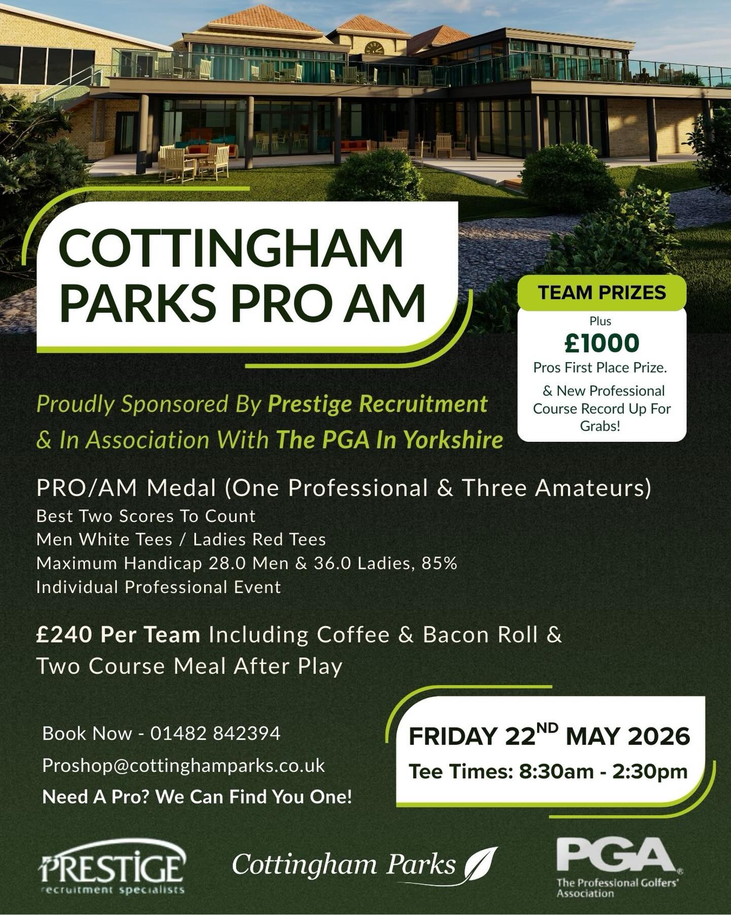 Cottingham Parks Golf Club Looks Forward to Summer and Pro-Am Event Cottingham Parks Golf Club Looks Forward to Summer and Pro-Am Event