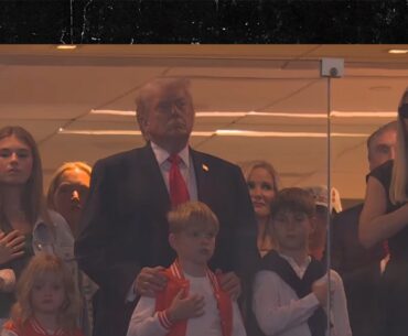 President Trump Cheered At Miami vs. Indiana Championship Game