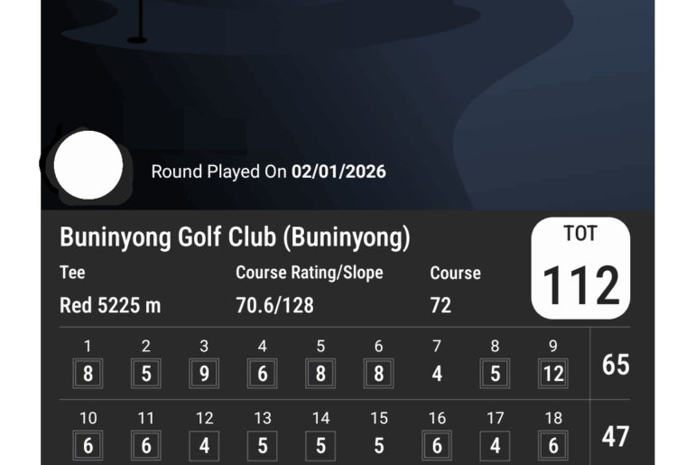 Beginner golf is fun! Best and worst 9 in a single round.
