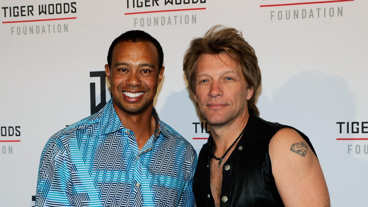 Jon Bon Jovi rocking Tiger Woods birthday party before comeback tour