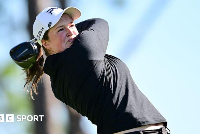 Lottie Woad strikes the ball during the Tournament of Champions