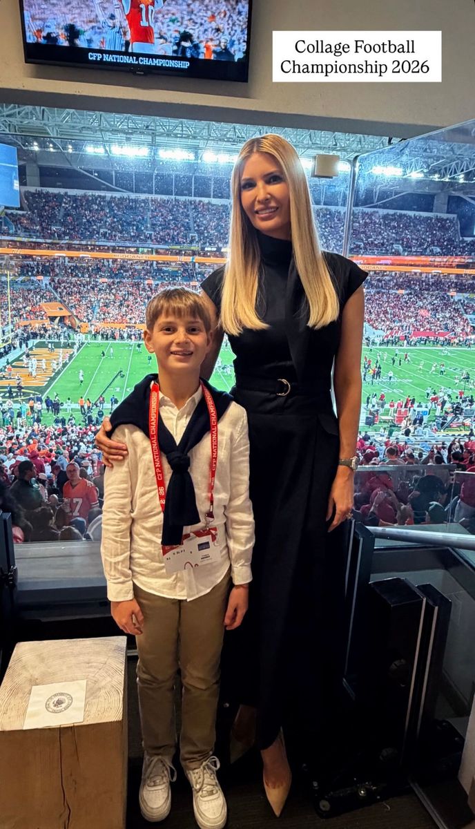 Ivanka Trump turned a high-profile night at the College Football Playoff National Championship into a polished family fashion moment