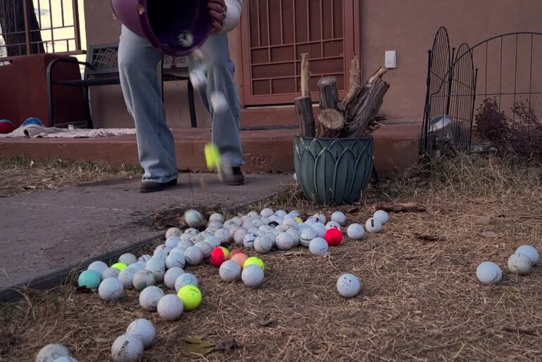 Albuquerque woman says golf course shots are costing her big repairs