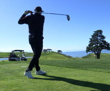 Visually impaired players showcase abilities at annual blind golf tournament in Goleta