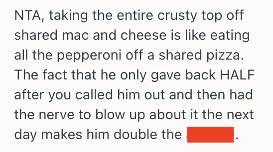 Man Had Dinner With His Friends During A Golf Trip And Ordered Food For Sharing, But He Called One Out After He Took The Entire Mac And Cheese Topping Screenshot 2025 12 20 at 3.51.09 PM Man Had Dinner With His Friends During A Golf Trip And Ordered Food For Sharing, But He Called One Out After He Took The Entire Mac And Cheese Topping