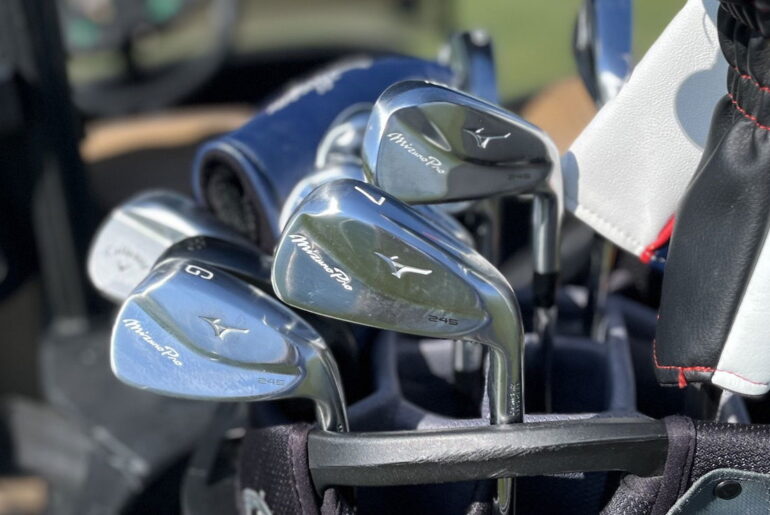 The Mizuno Pro 245 Irons On The Course