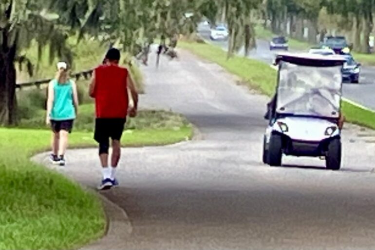 Let's start New Year off right and segregate walkers, bicycles and golf carts