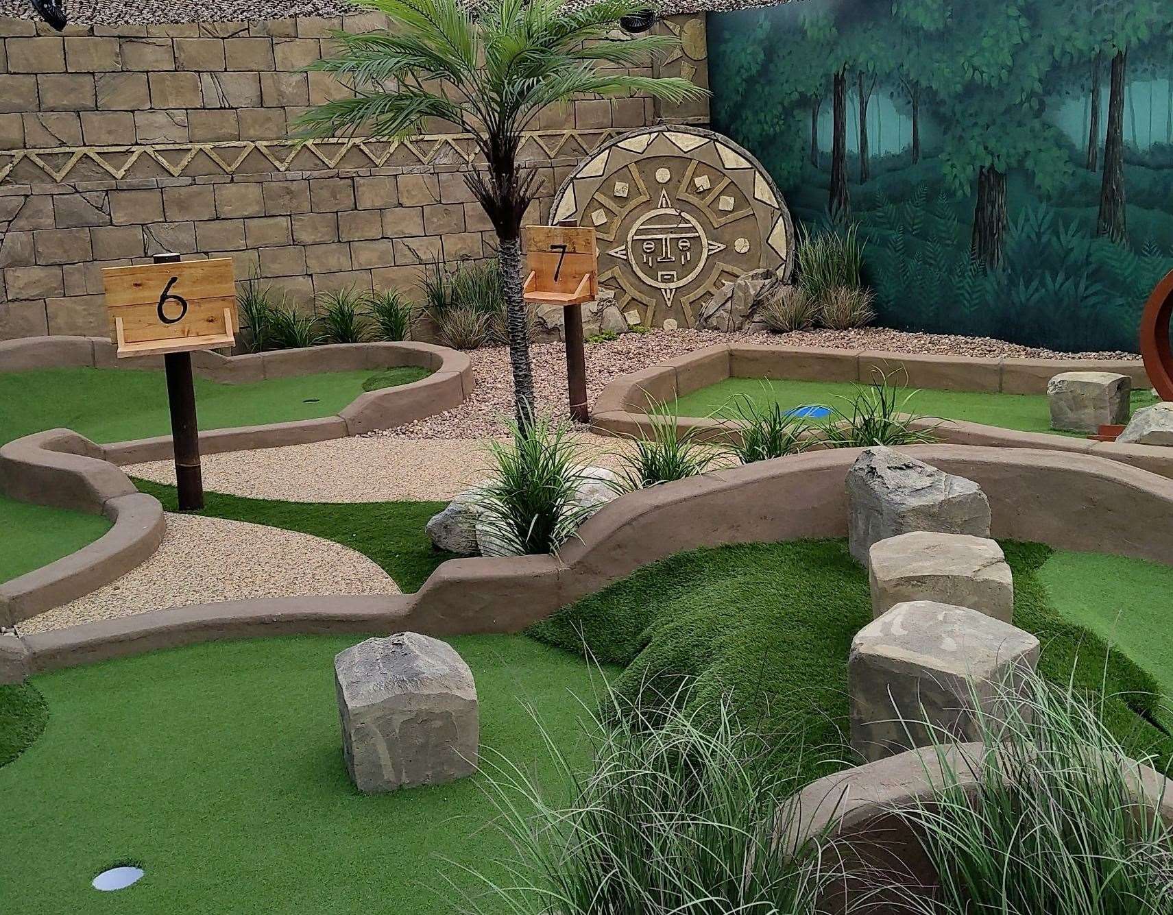The adventure mini golf will be opening at the weekend. Picture: Hawley Garden Centre