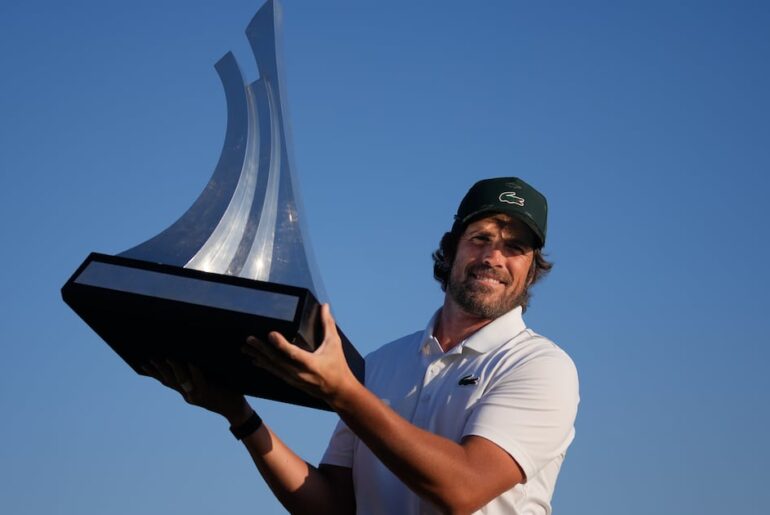 Nacho Elvira pounces on final-hole errors by Rory McIlroy and Shane Lowry to win Dubai Invitational