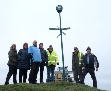 Supporting image for story: Five new fingerposts at England's highest golf course in Kington to mark its centennary celebrations