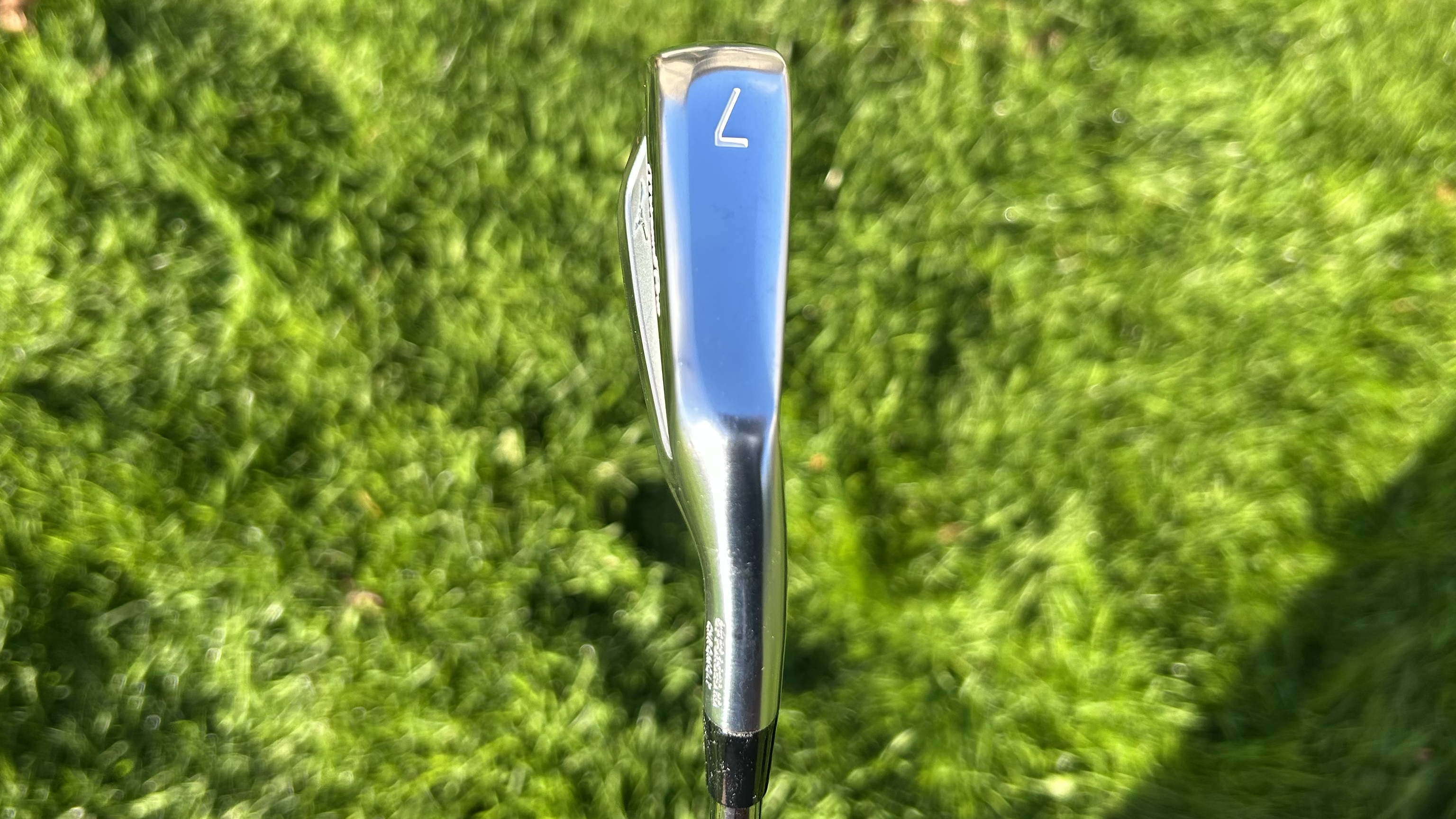 Photo of the sole of the Mizuno M-13 Irons