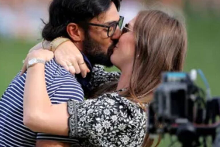 Akshay Bhatia with wife Presleigh Schultz