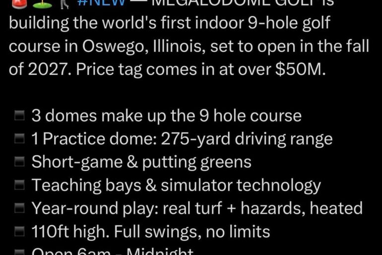 Giant indoor golf facility getting built outside Chicago