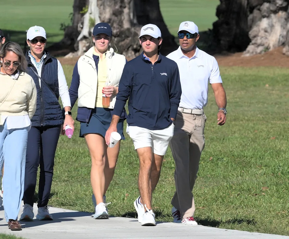 Tiger Woods is photographed in the gallery at the Junior Orange Bowl in support of son Charlie Woods at the Biltmore Golf Course on Jan. 3, 2026.