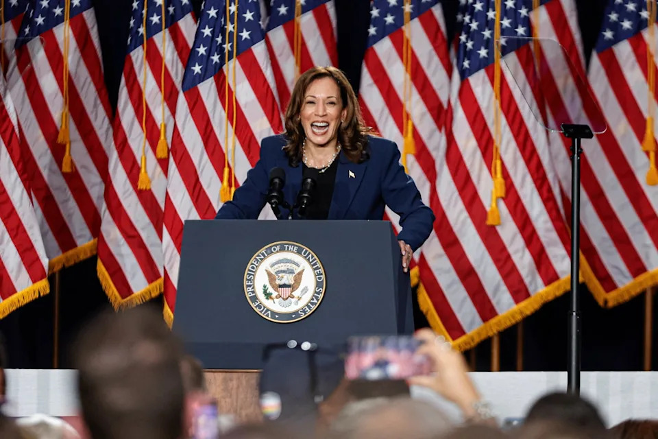 Kai Trump also shared her thoughts on former Vice President Kamala Harris (AFP via Getty Images)