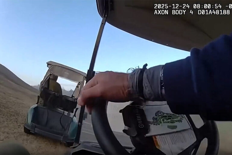 WATCH: Golf cart chase ends in arrest