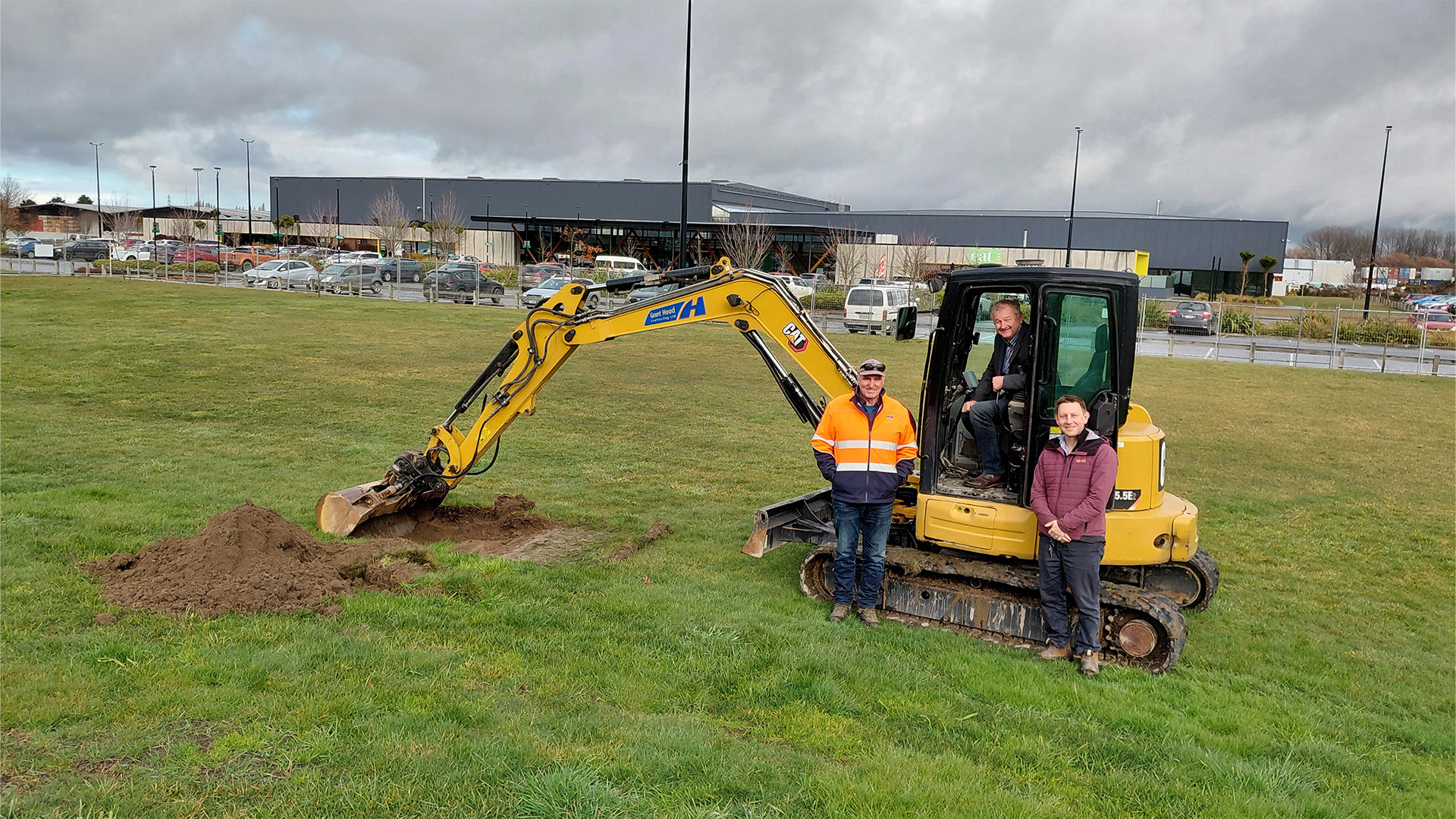 Earthworks for mini golf course under way Earthworks for mini golf course under way