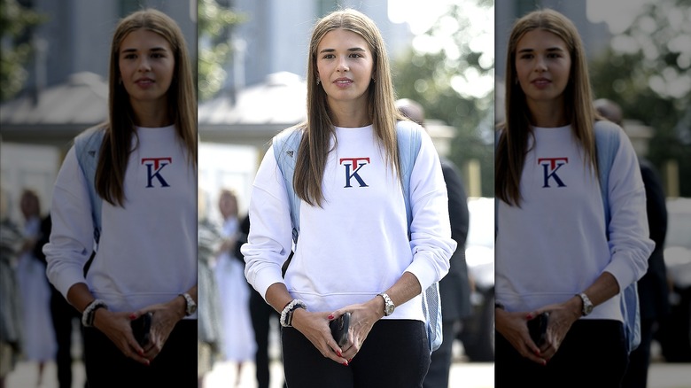 Kai Trump in KT sweatshirt