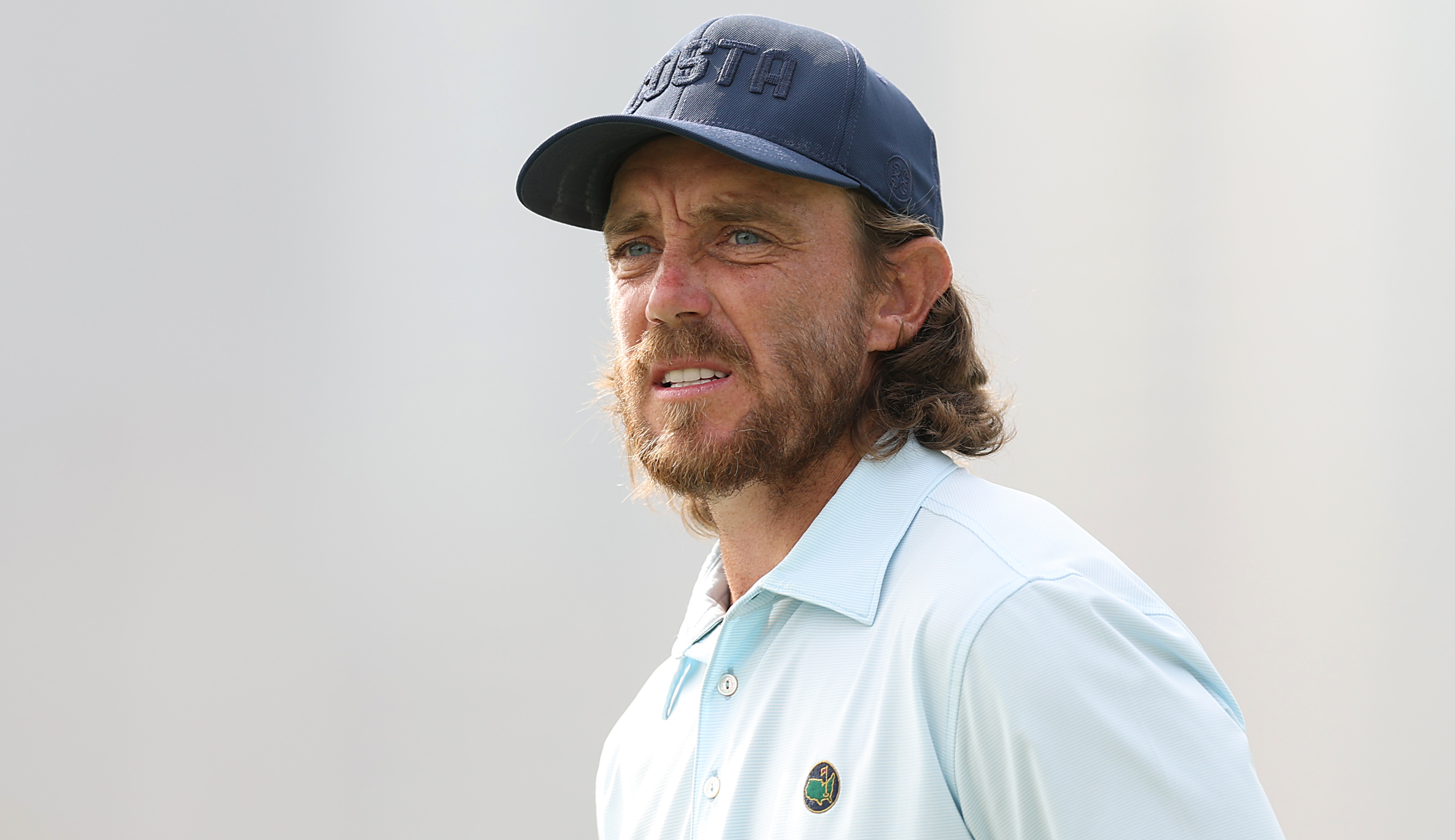 Tommy Fleetwood looks on during the Dubai Desert Classic