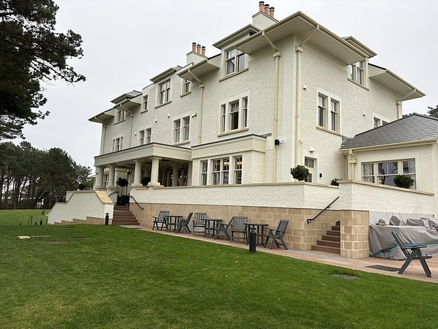 The Dunluce Lodge is a five-star luxury hotel nestled in an alcove of pine trees on the fairway of the fourth hole at Royal Portrush