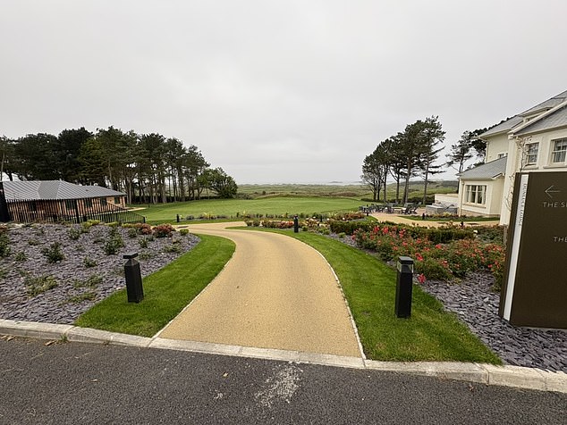 This £16.5million hotel was opened in the Autumn of 2024, just in time for the Open’s return the following year. It features a spa (left) and its very own putting green (centre), with views backing on to the Dunluce Links