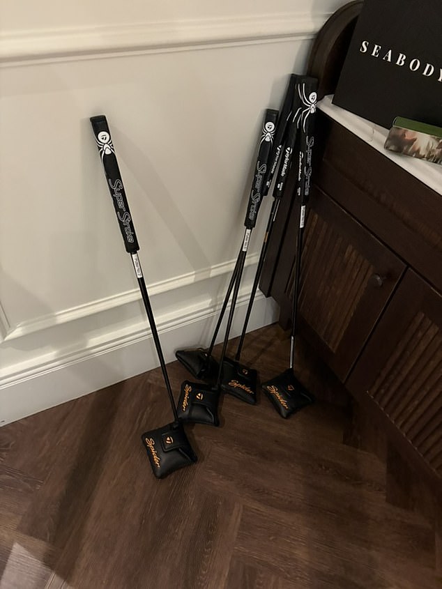 Didn't bring your putter? That's fine! The hotel has a selection of Taylormade Spider putters available which guests can borrow for a quick knock on the putting green