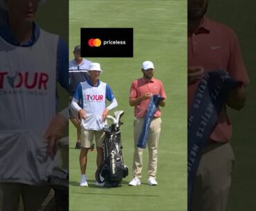 We went #BeyondTheRopes with Scottie Scheffler and caddie Ted Scott at East Lake. @Mastercard