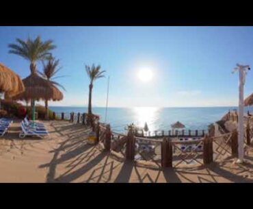 DJI360 Morning run to the Pickalbatros Sharm El Sheikh beach about 1.2 mile #holiday #running #new