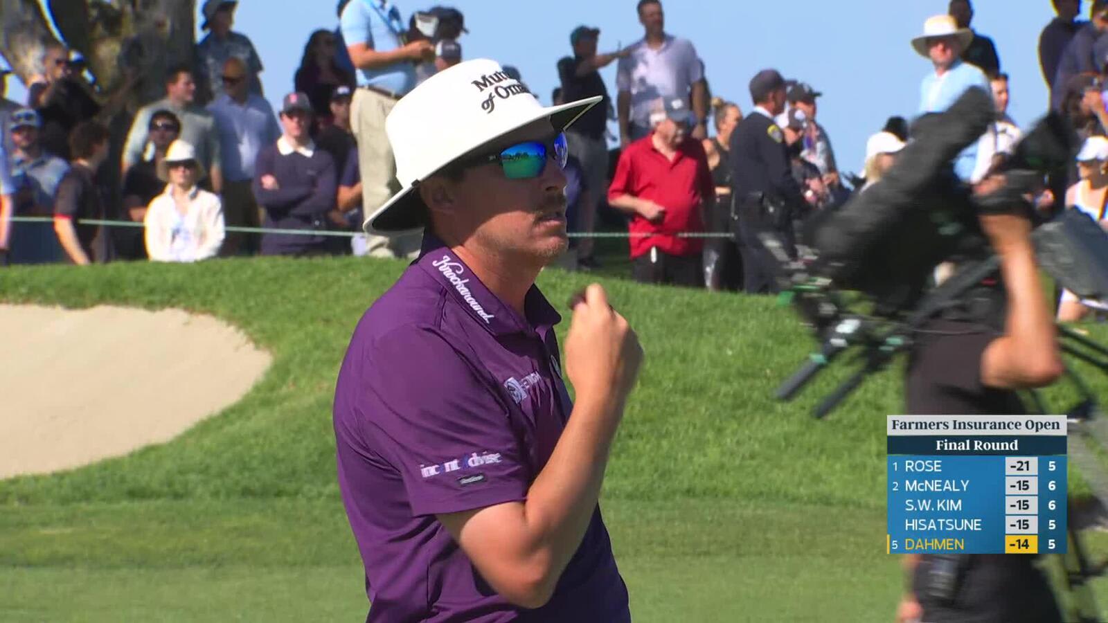 Joel Dahmen hits 224-yard approach to 56 feet, sets up birdie on No. 6 at Farmers