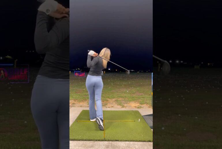 Amazing Golf Swing you need to see | Golf Girl awesome swing | Golf shorts | Jas Grewal