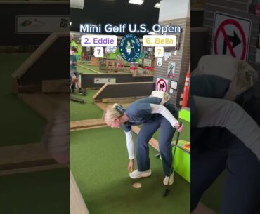 2. Eddie vs 6. Bella SEMI-FINAL, 2024 Mini Golf U.S. Open (Holes 3-4) #golf #minigolf #puttputt
